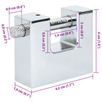 Candado 12 pcs Plateado Acero