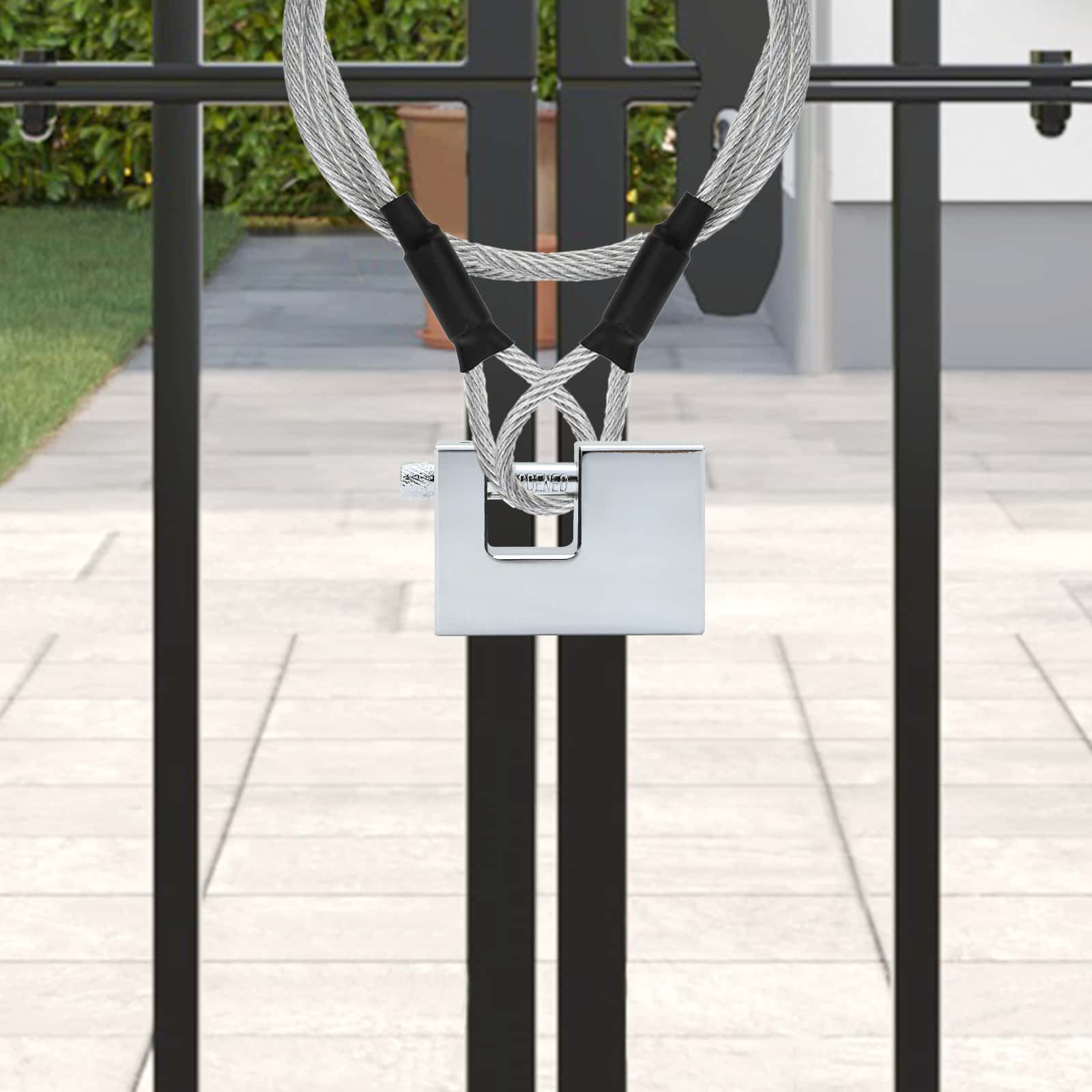 Padlock 12 pcs Silver Steel