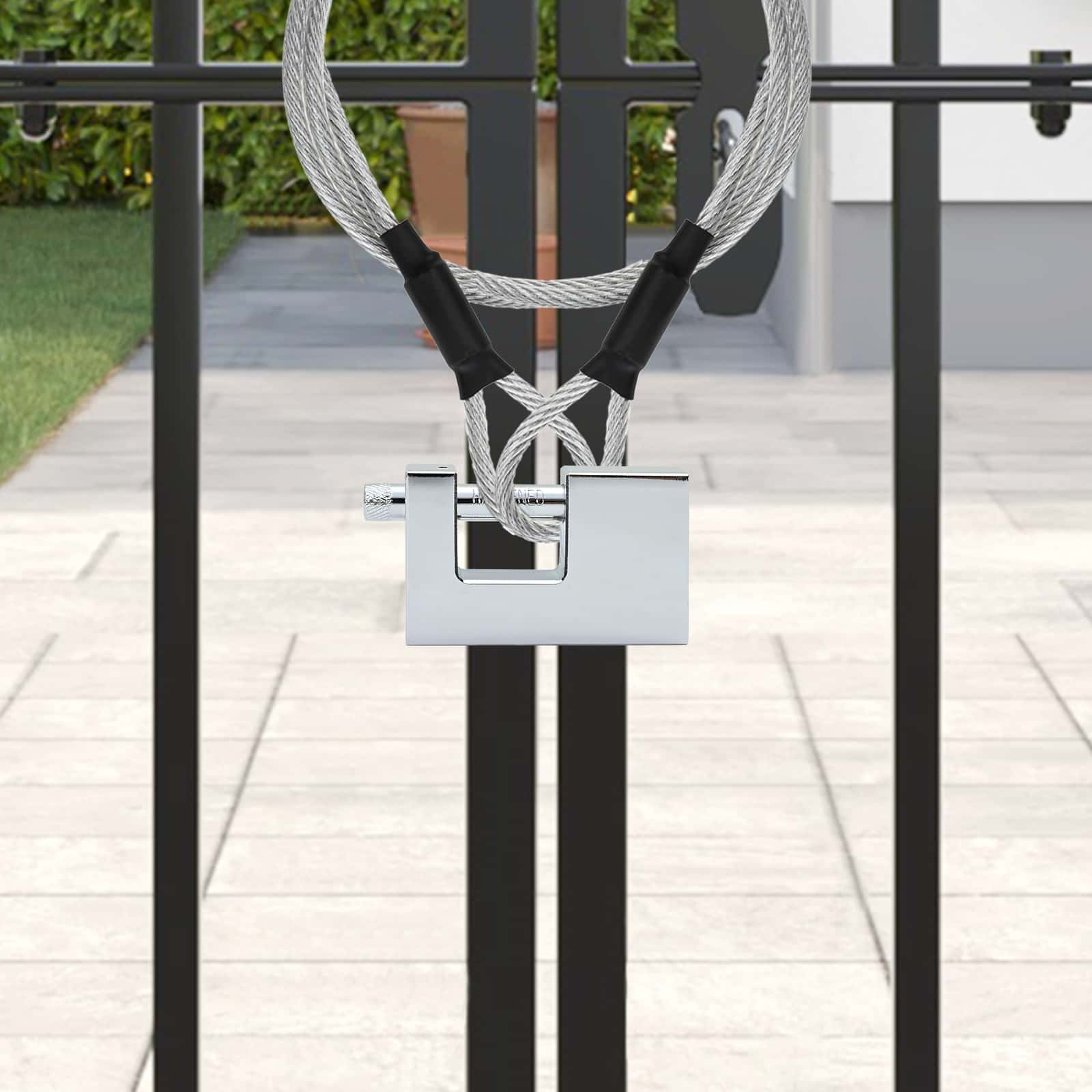Padlock 12 pcs Silver Steel