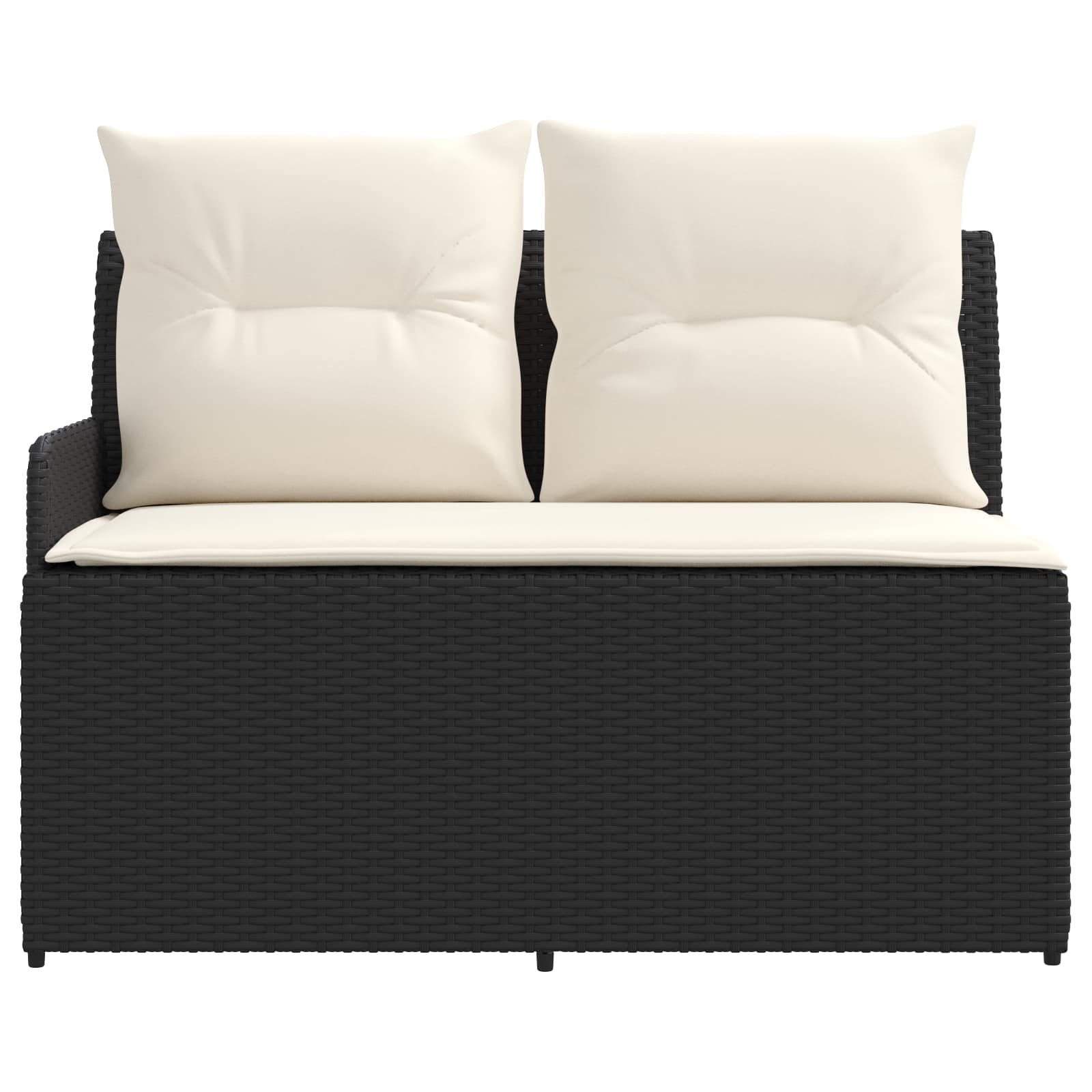 Sofá de Jardín con Reposabrazos y Mesa Elevable 2 Pieza