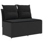 2 Pieza Sofá central de jardín con mesa elevable