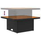 2 Pieza Sofá central de jardín con mesa elevable