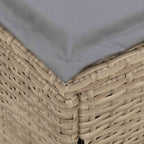 Reposapiés de Jardín Beige y Gris Claro 80 x 38 x 42 cm