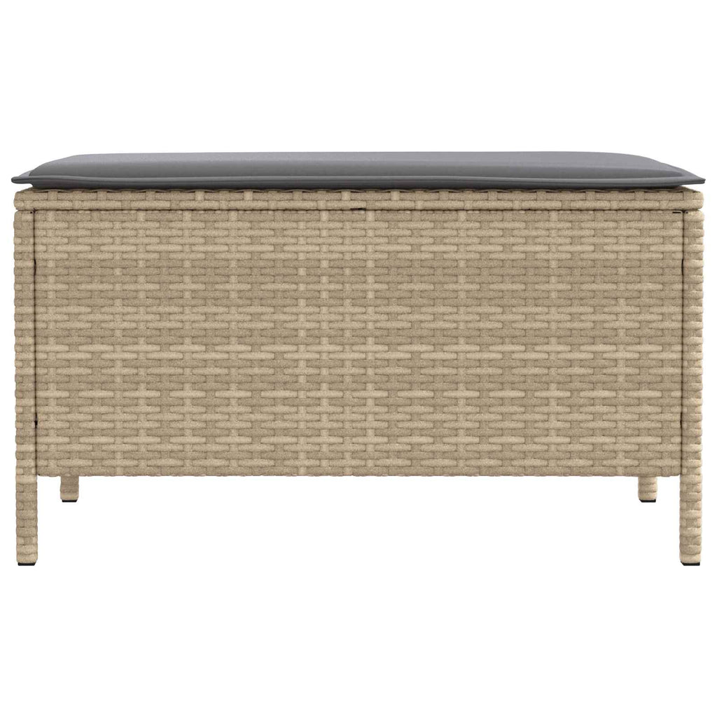 Reposapiés de Jardín Beige y Gris Claro 80 x 38 x 42 cm