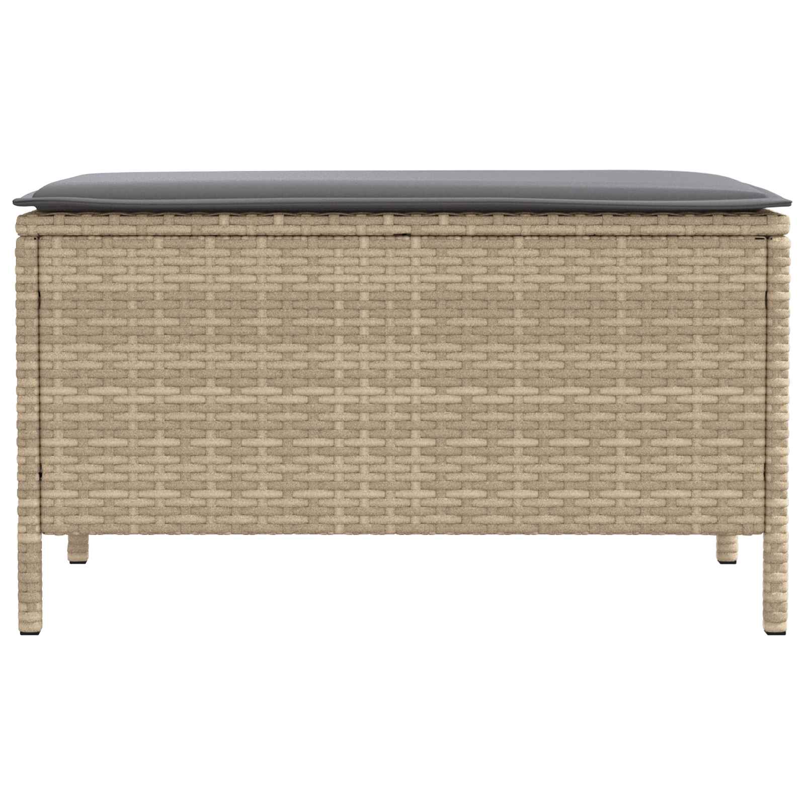 Reposapiés de Jardín Beige y Gris Claro 80 x 38 x 42 cm