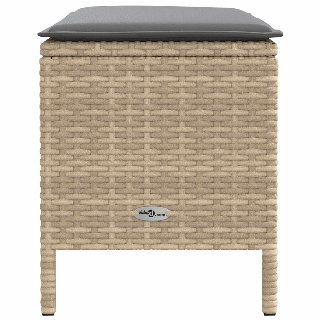 Reposapiés de Jardín Beige y Gris Claro 80 x 38 x 42 cm