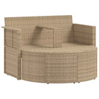 Sofá de jardín 8 pcs Beige y Gris Claro ratán sintético