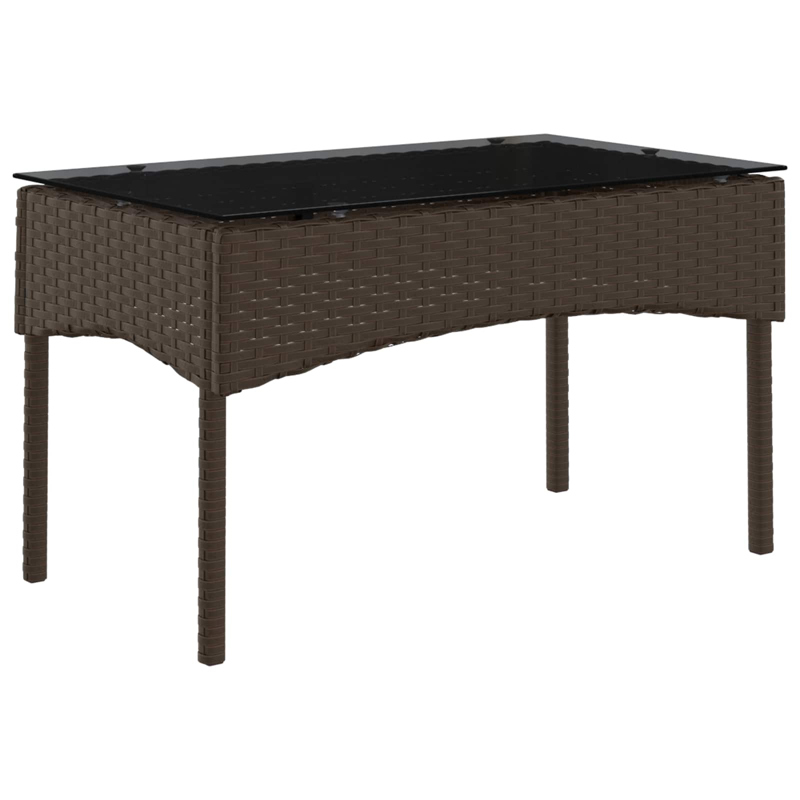 Conjunto de sofás de jardín 2 pcs Marrón y Rojo ratán sintético