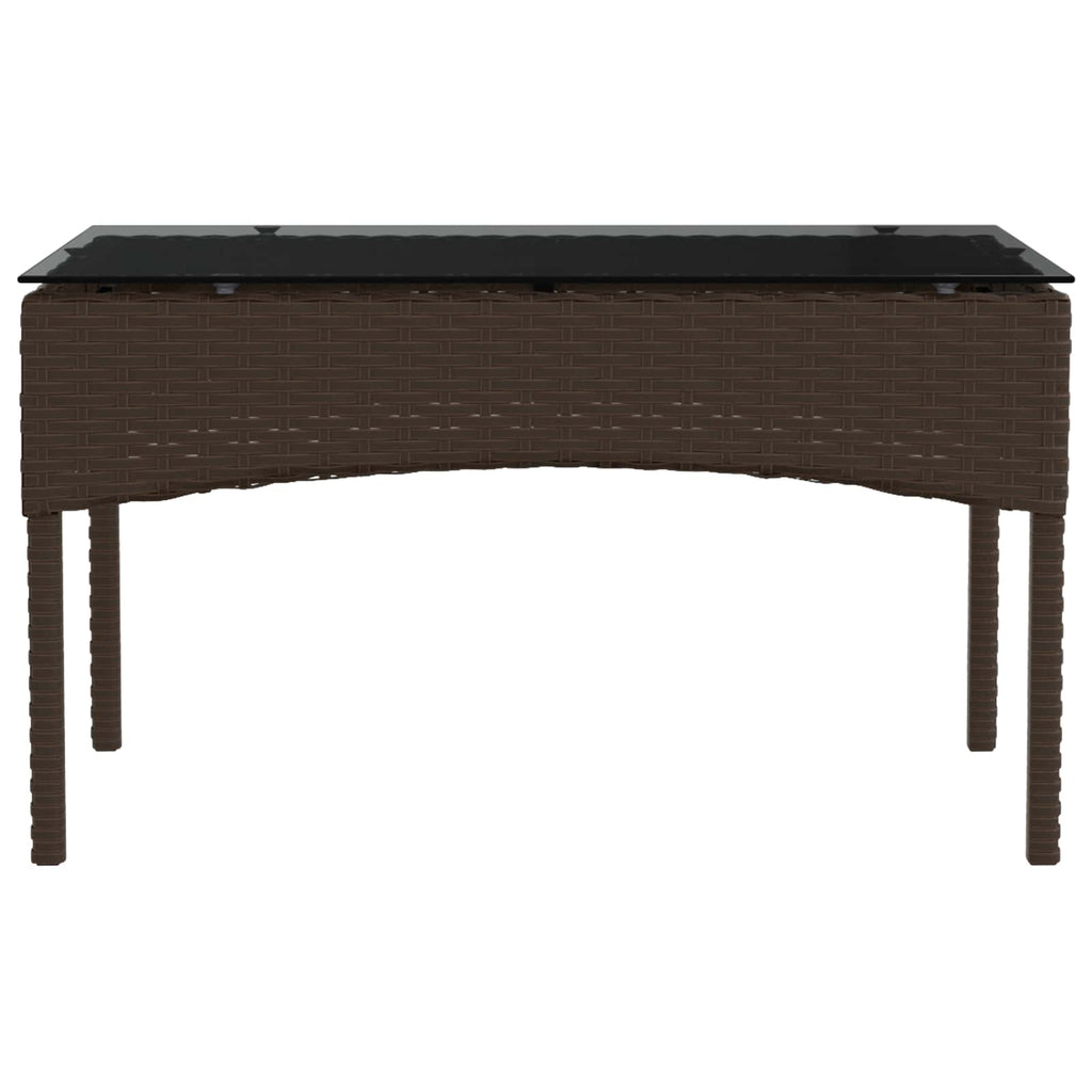 Conjunto de sofás de jardín 2 pcs Marrón y Rojo ratán sintético