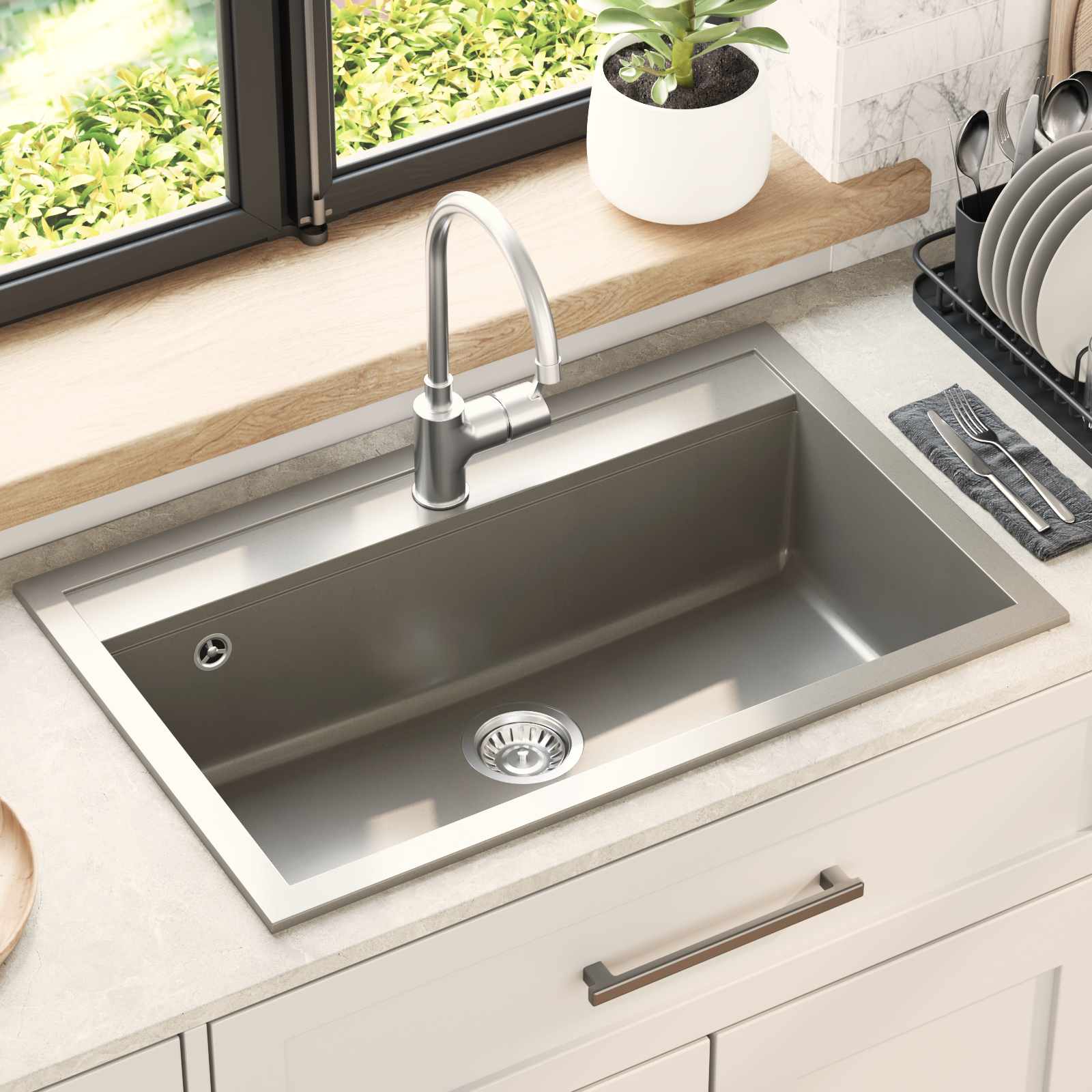 Lavabo 795 x 505 mm granito