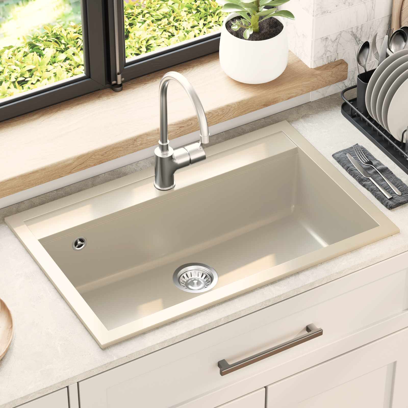Lavabo 795 x 505 mm granito