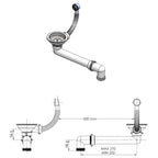 Lavabo 795 x 505 mm granito