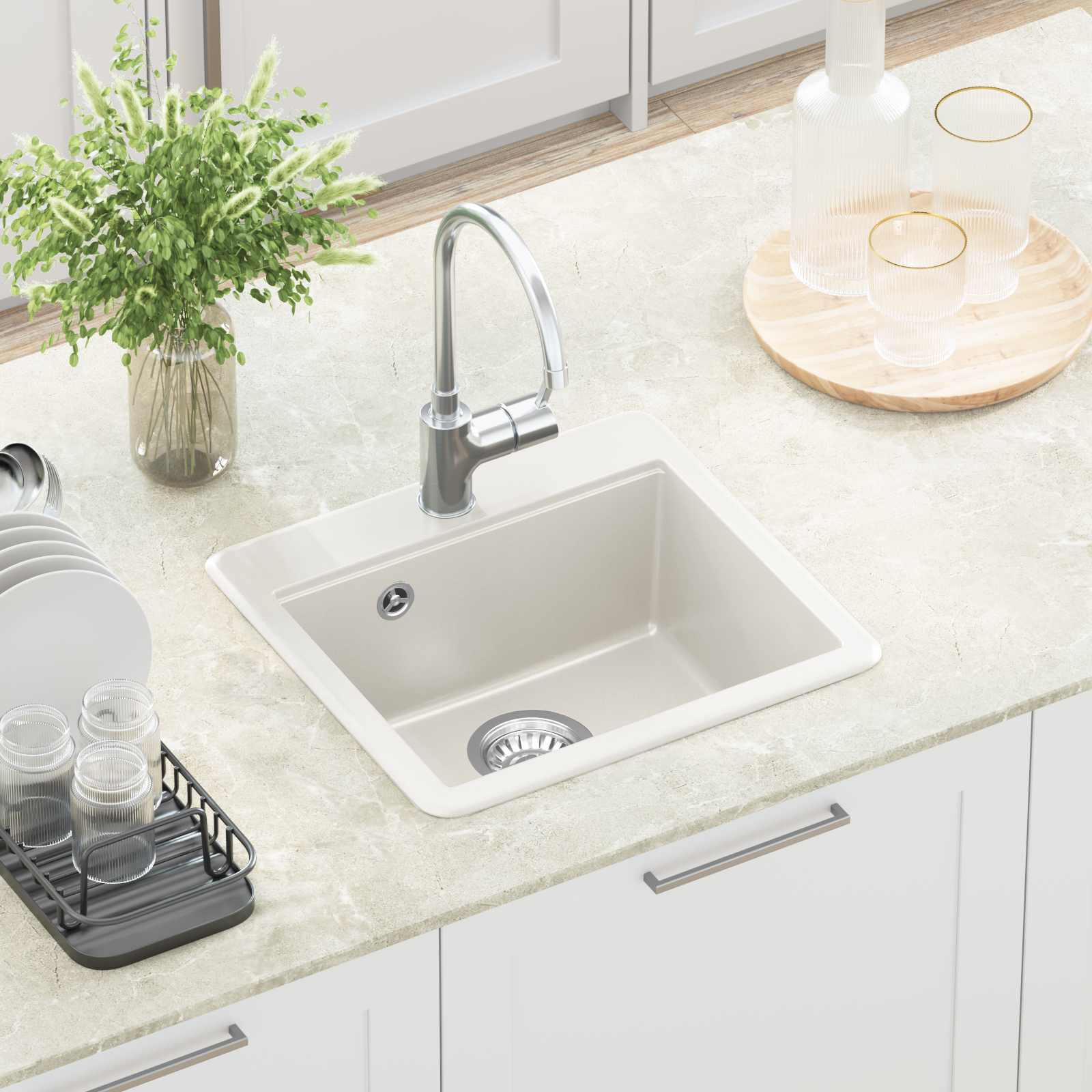 Lavabo 470 x 440 mm granito