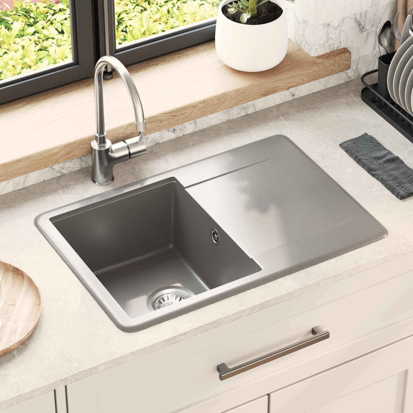 Lavabo 470 x 440 mm granito