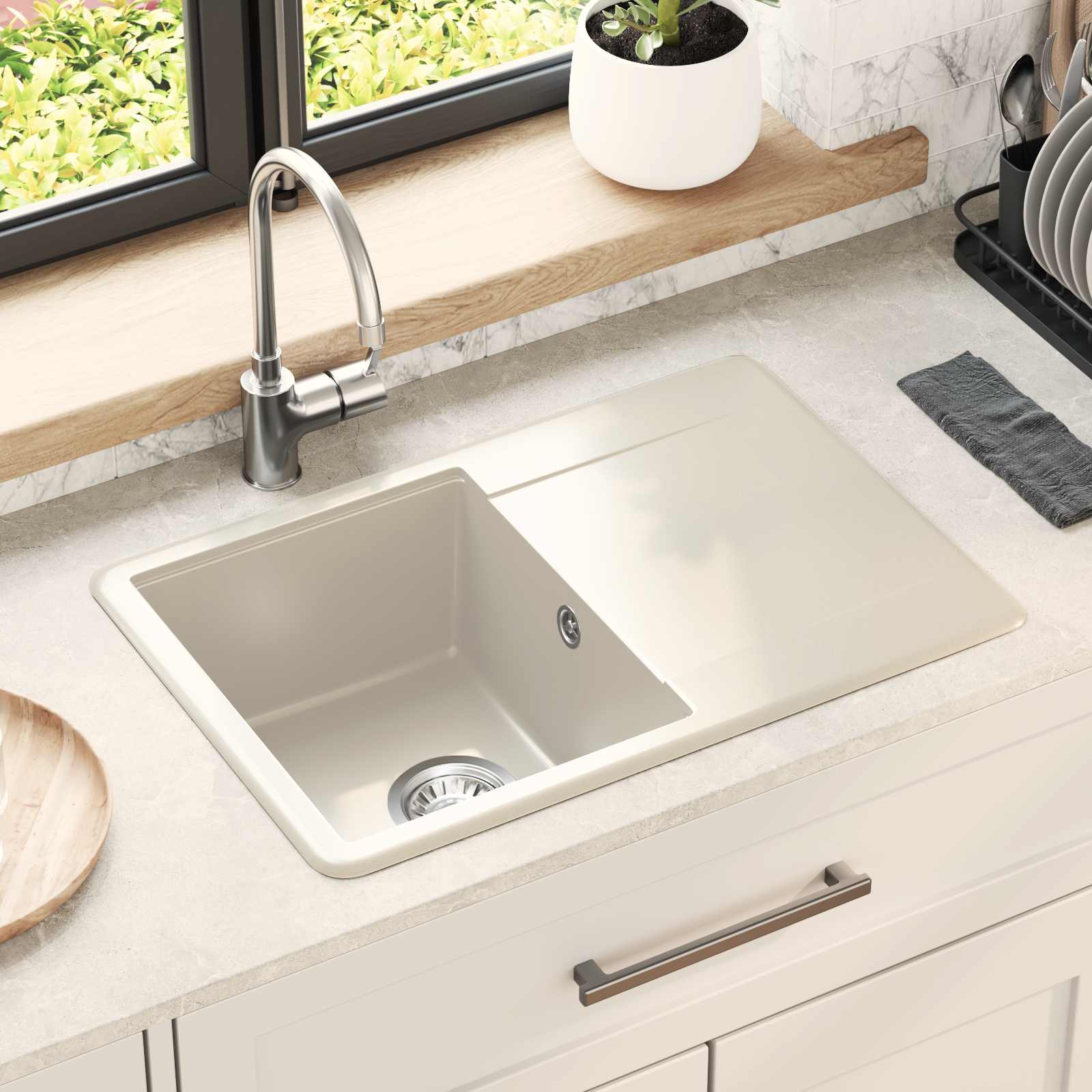 Lavabo 470 x 440 mm granito