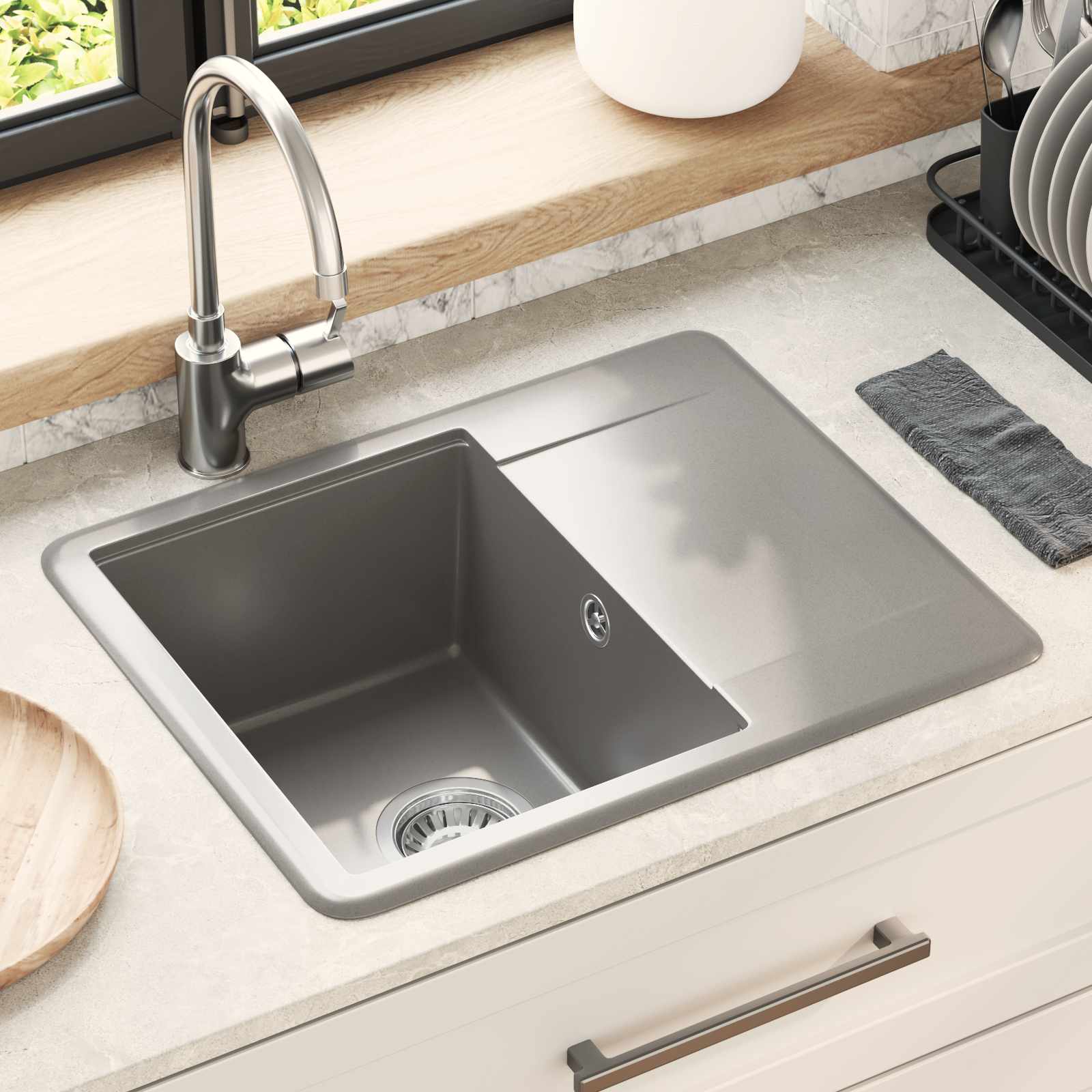 Lavabo 470 x 440 mm granito