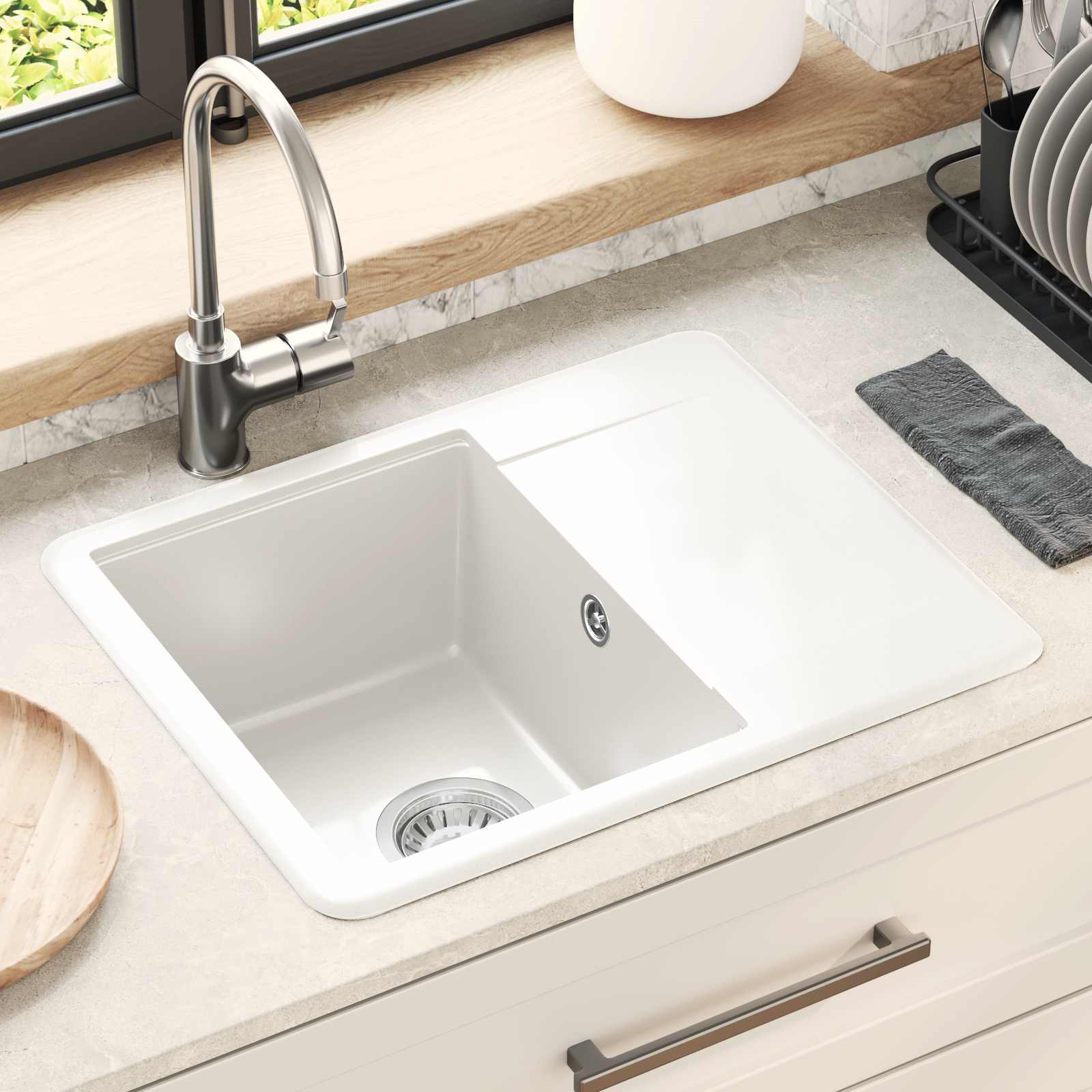 Lavabo 470 x 440 mm granito