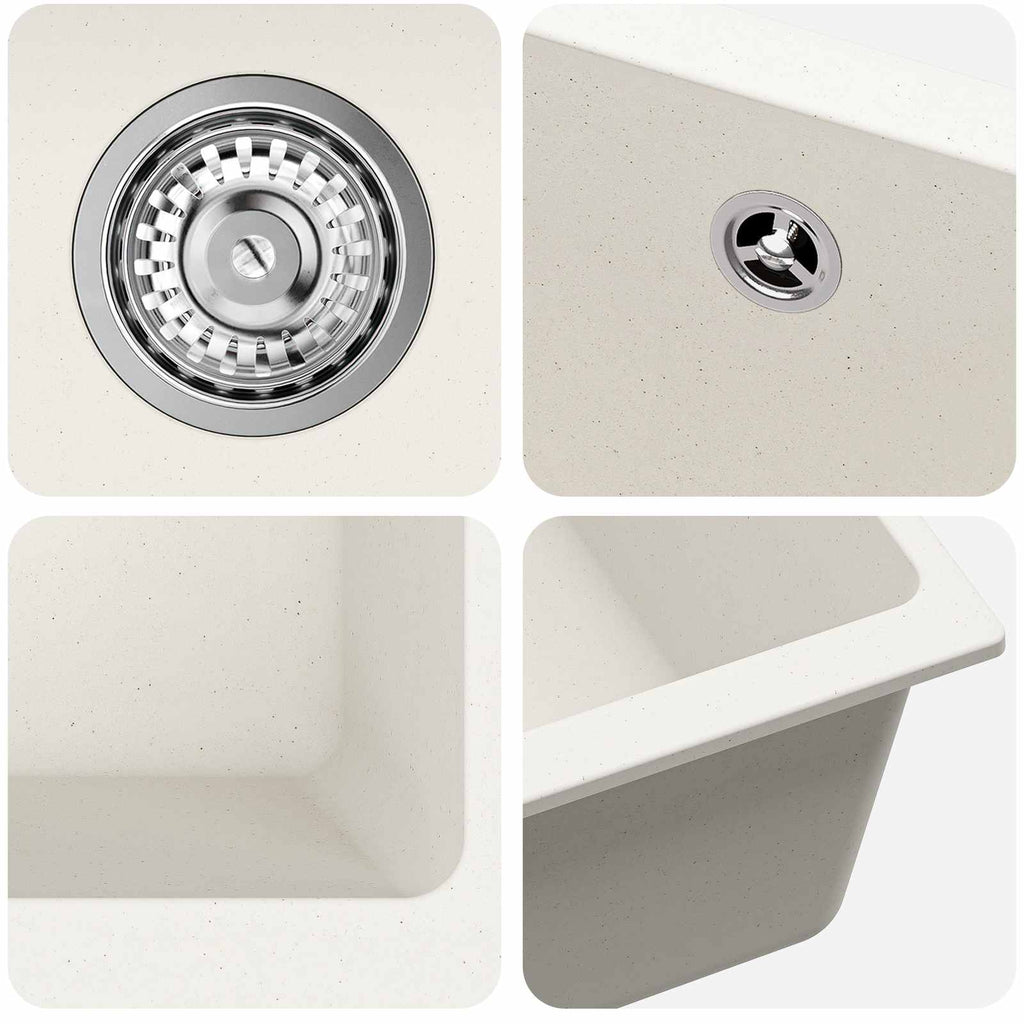 Lavabo 370 x 460 mm 80% Cuarzo y 20% Resina