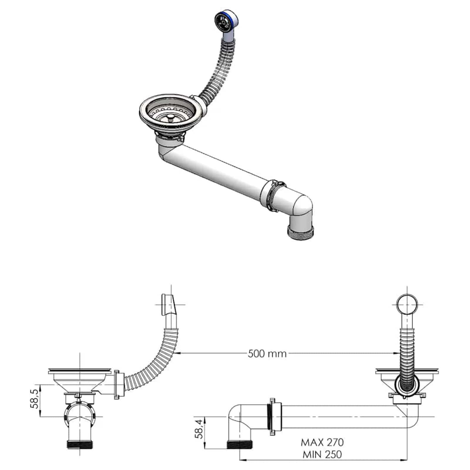 Lavabo 370 x 460 mm 80% Cuarzo y 20% Resina