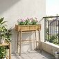 Jardim Vaso com Suporte Natural 100 x 38 x 114 cm Bambu