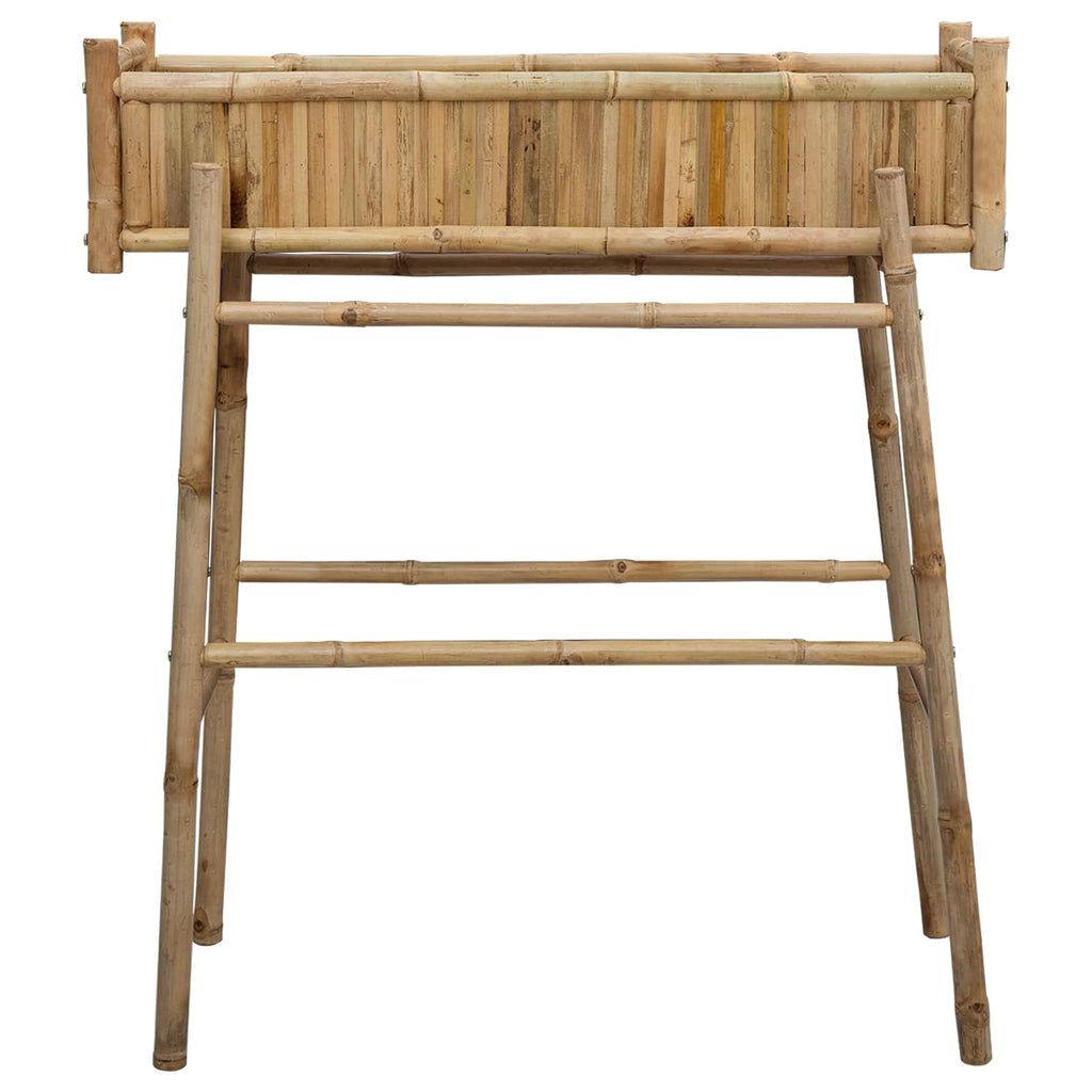 Jardín Macetero Con Soporte Natural 100 x 38 x 114 cm Bambú