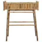 Jardín Macetero Con Soporte Natural 100 x 38 x 114 cm Bambú