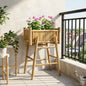 Jardim Vaso com Suporte Natural 100 x 38 x 114 cm Bambu