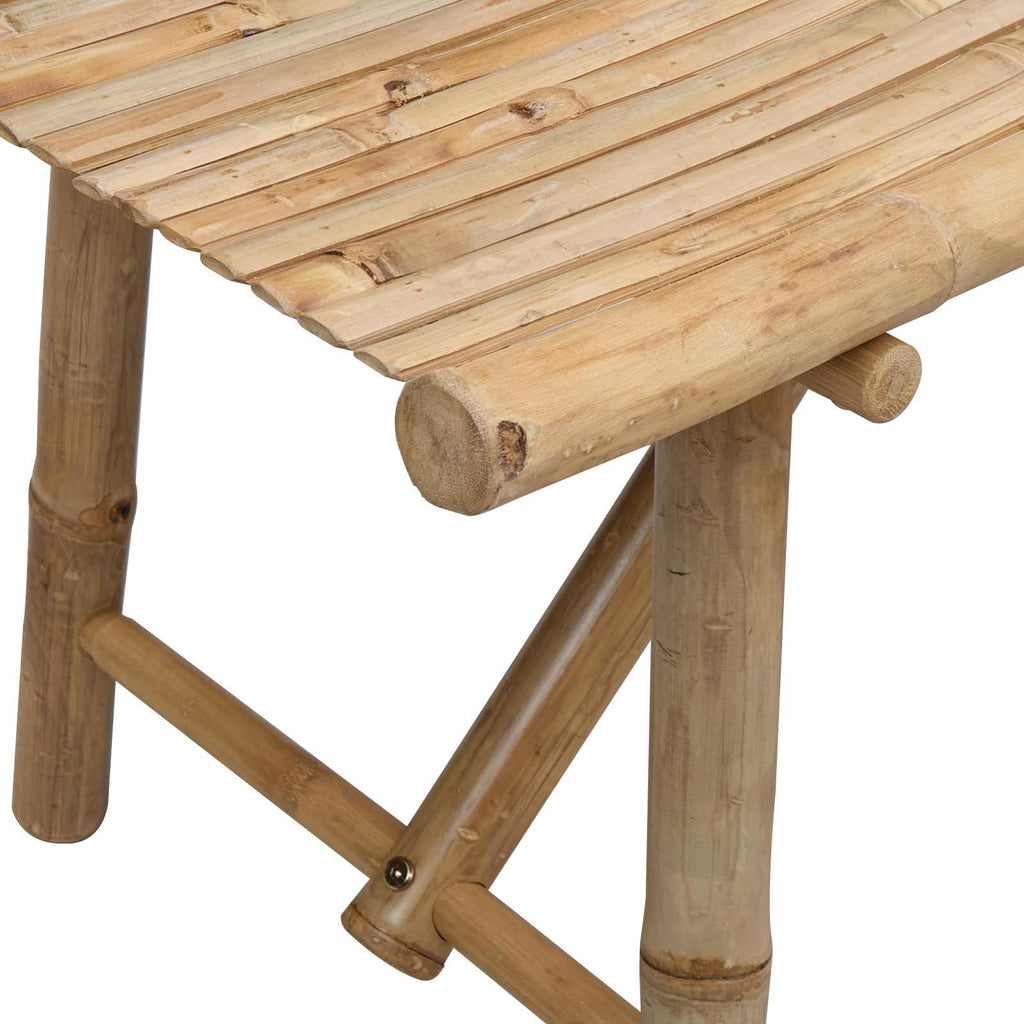 Banco de jardín Natural 110 x 45 x 50 cm Bambú
