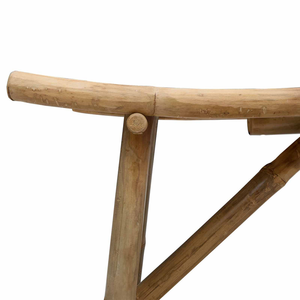 Banco de jardín Natural 110 x 45 x 50 cm Bambú