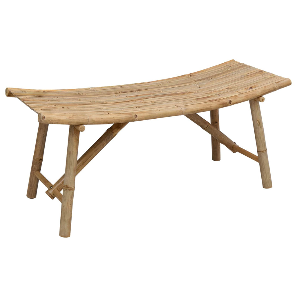Banco de jardín Natural 110 x 45 x 50 cm Bambú