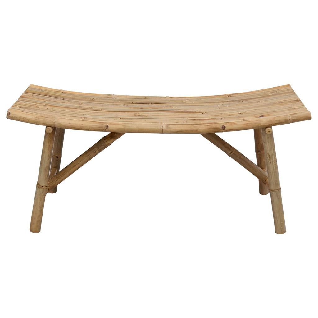 Banco de jardín Natural 110 x 45 x 50 cm Bambú