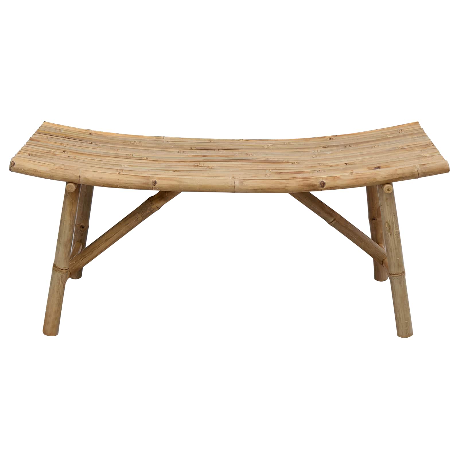Banco de jardín Natural 110 x 45 x 50 cm Bambú