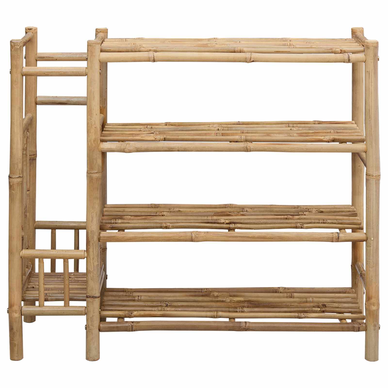 Zapatero con estante Natural 88 x 27 x 80 cm Bambú