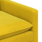 Juego de Sofá 2 pcs Amarillo Terciopelo