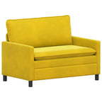 Juego de Sofá 2 pcs Amarillo Terciopelo