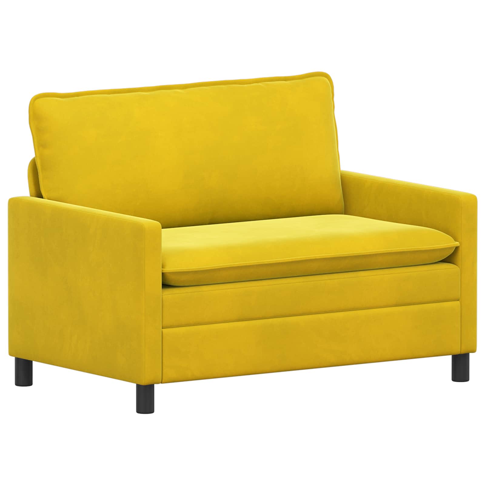Juego de Sofá 2 pcs Amarillo Terciopelo