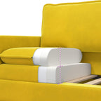 Juego de Sofá 2 pcs Amarillo Terciopelo
