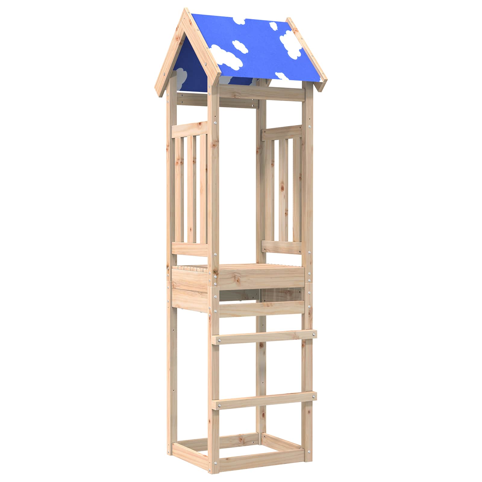 Torre de Juego Marrón Madera de pino macizo