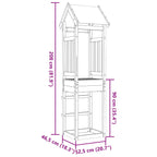 Torre de Juego Marrón Madera de pino macizo