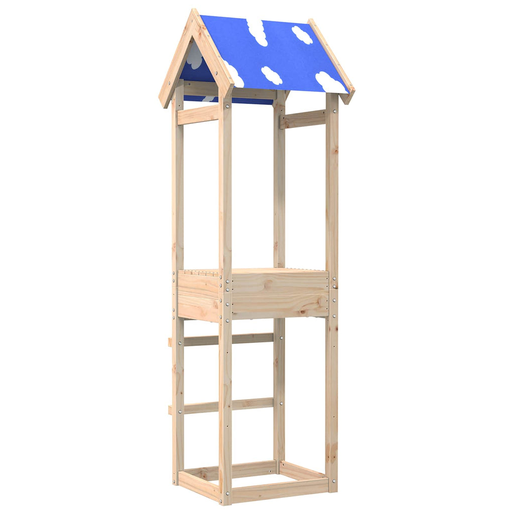 Torre de Juego Marrón Madera de pino macizo