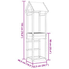 Torre de Juego Marrón Madera de pino macizo