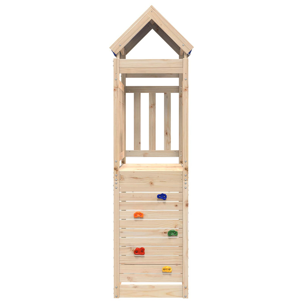 Torre de Juego Marrón Madera de pino macizo