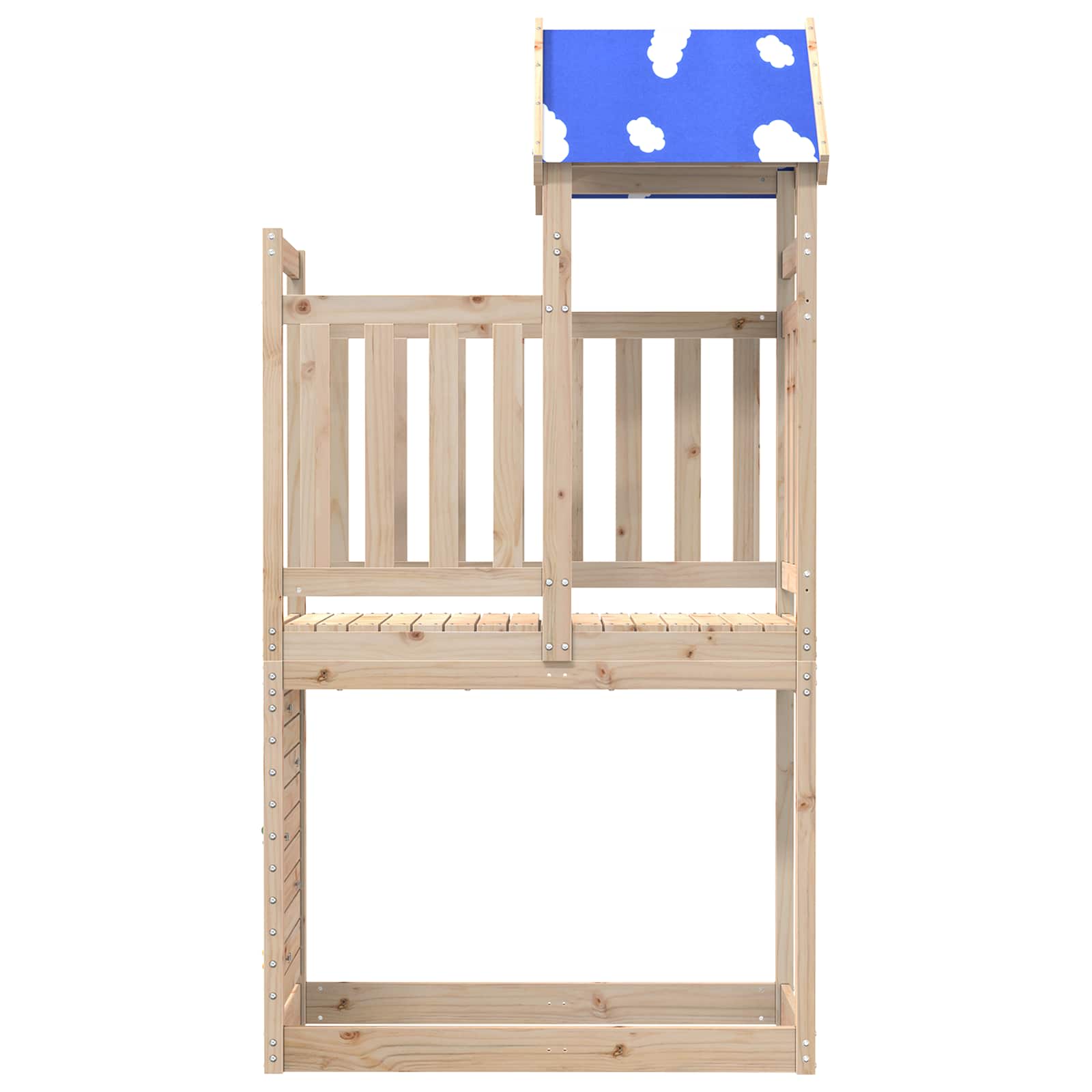 Torre de Juego Marrón Madera de pino macizo