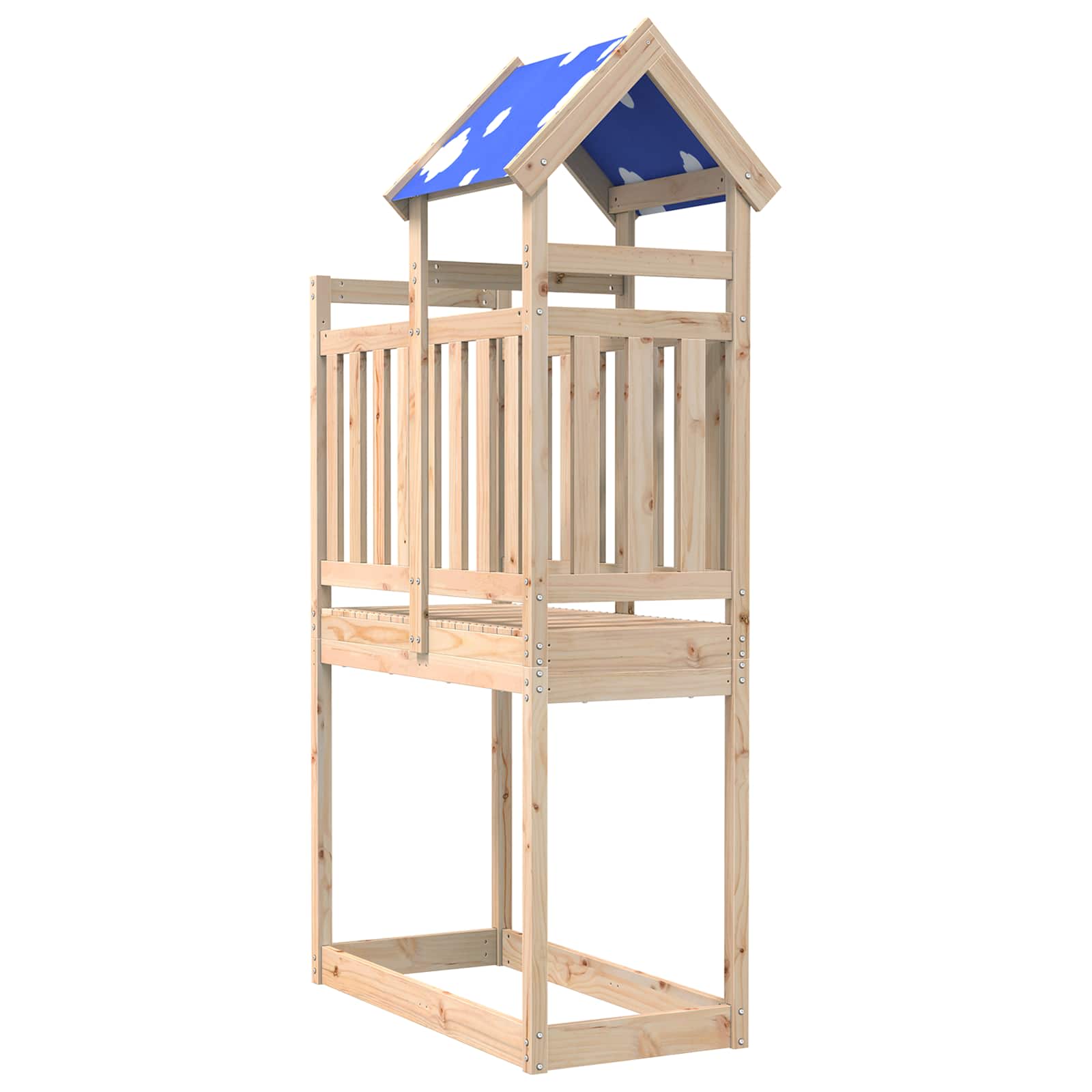 Torre de Juego Marrón Madera de pino macizo