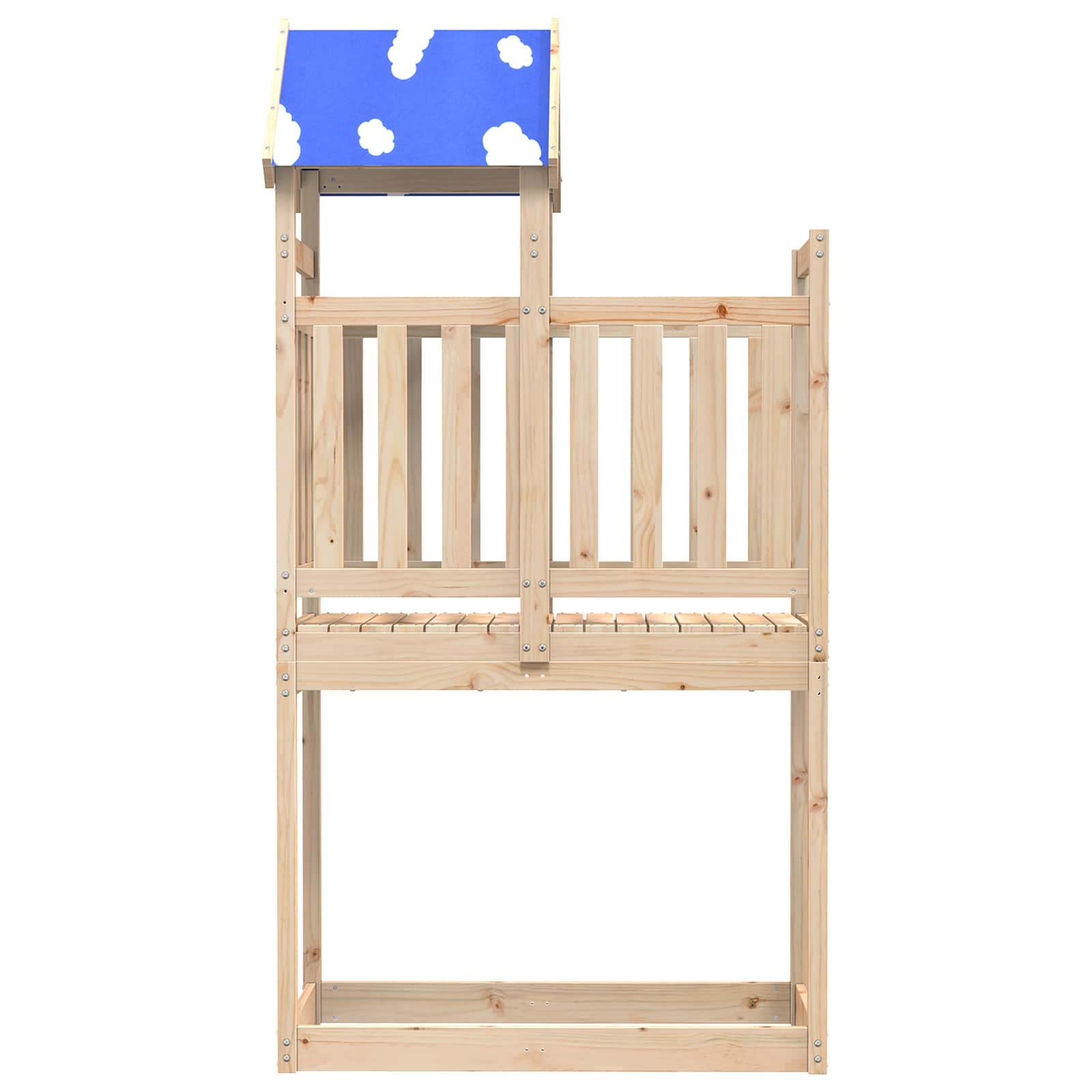 Torre de Juego Marrón Madera de pino macizo
