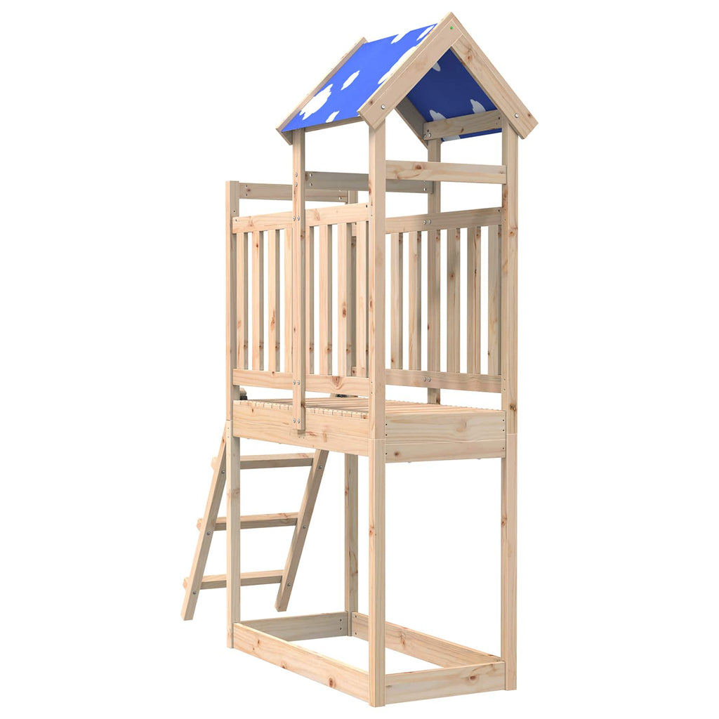 Torre de Juego Marrón Madera de pino macizo