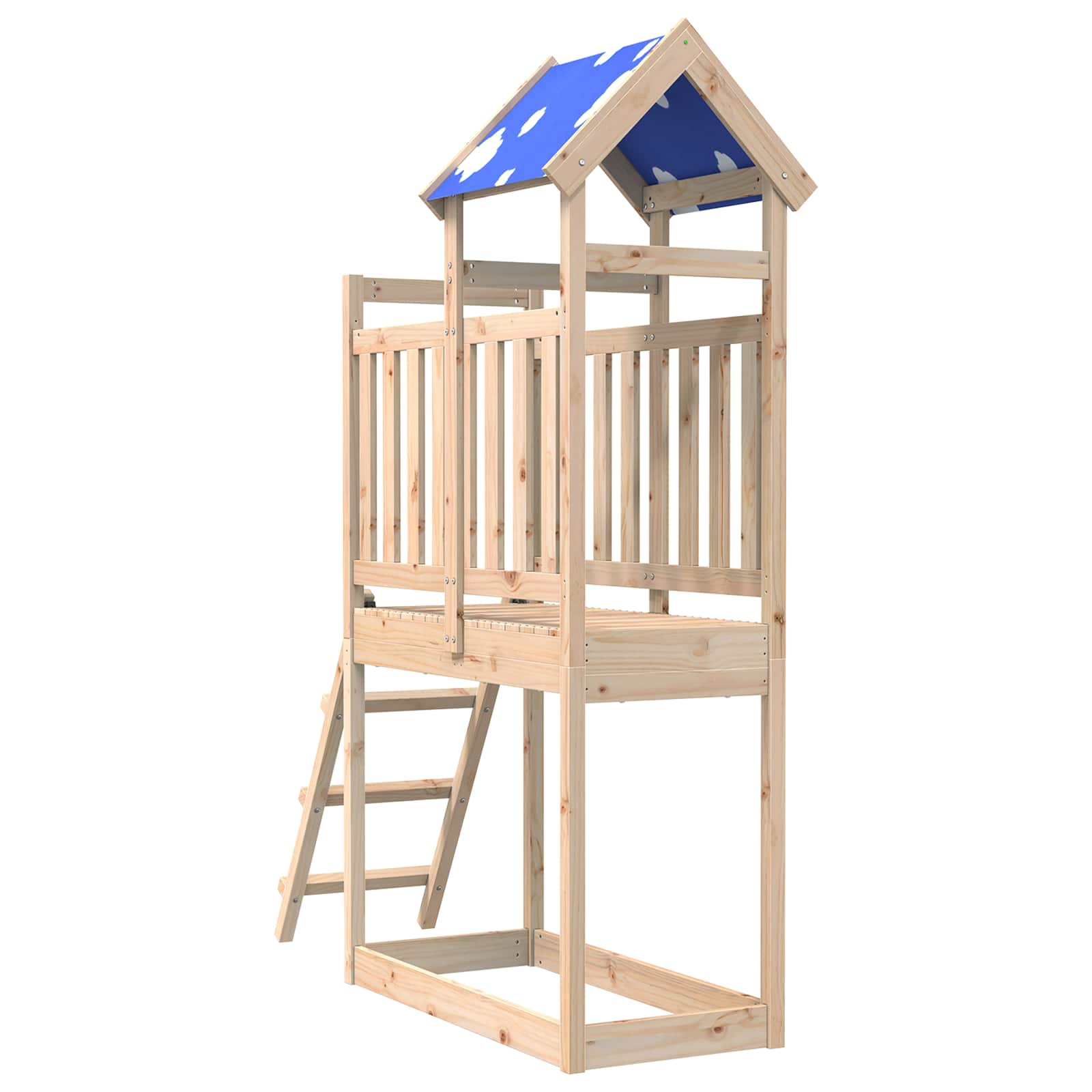 Torre de Juego Marrón Madera de pino macizo