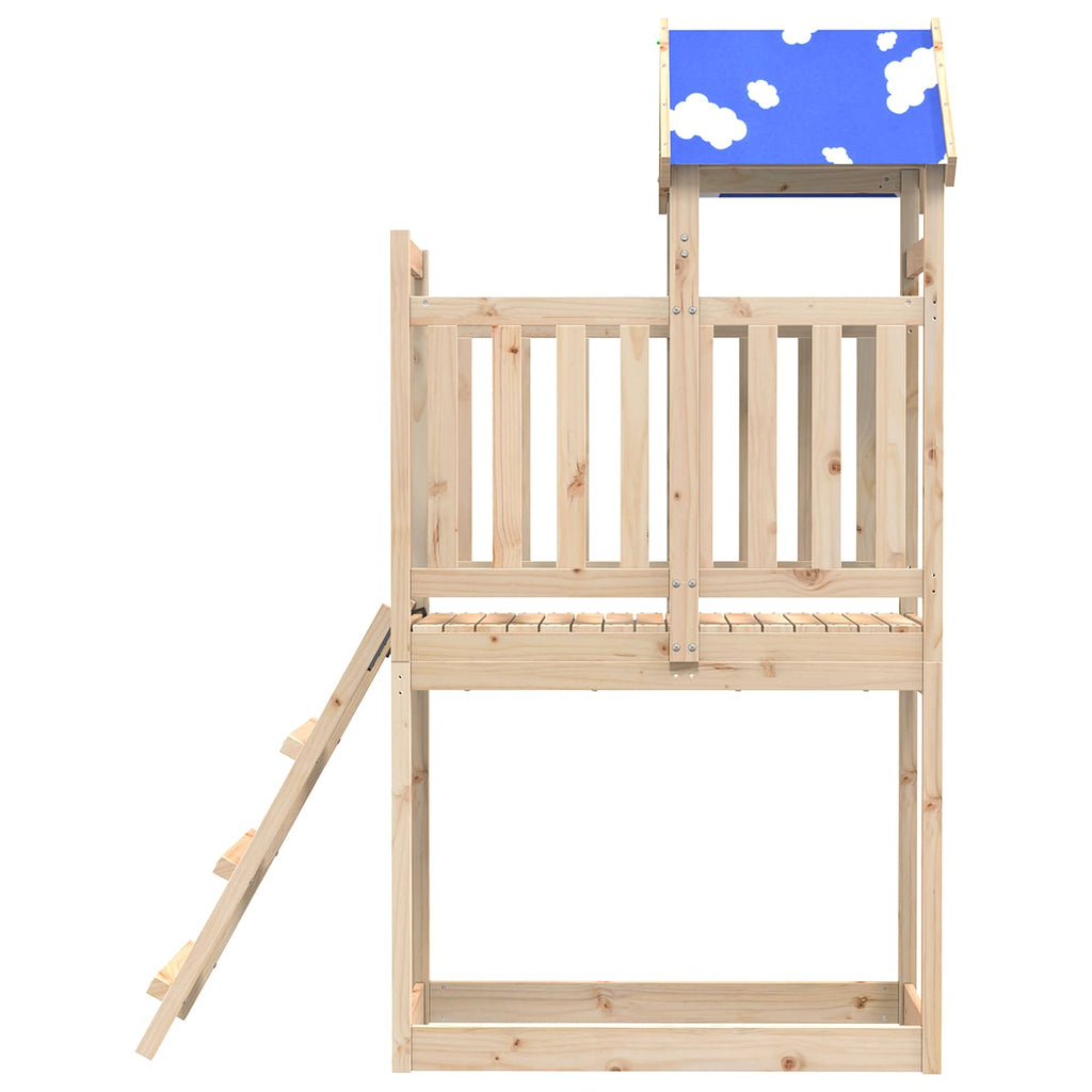 Torre de Juego Marrón Madera de pino macizo