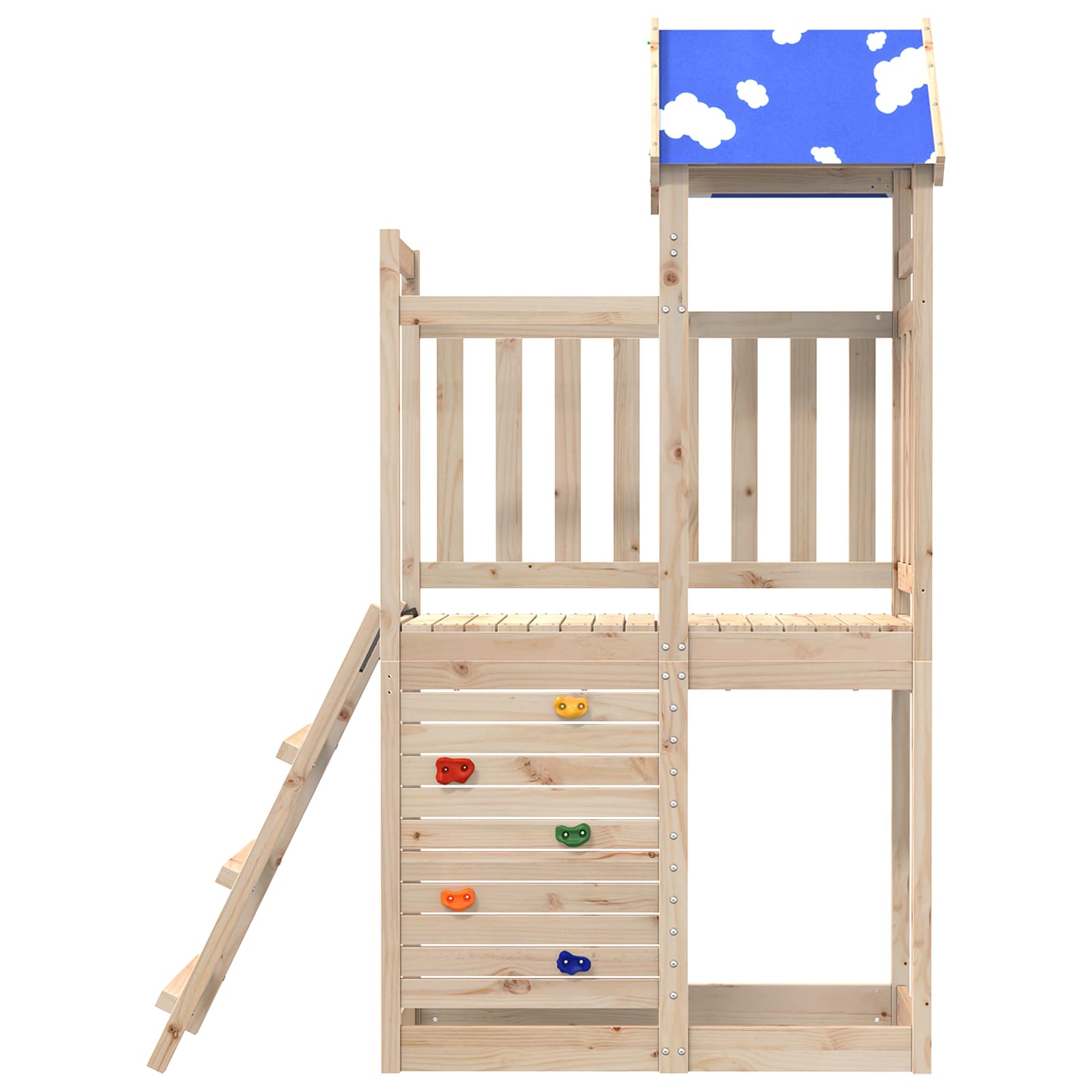 Torre de Juego Marrón Madera de pino macizo