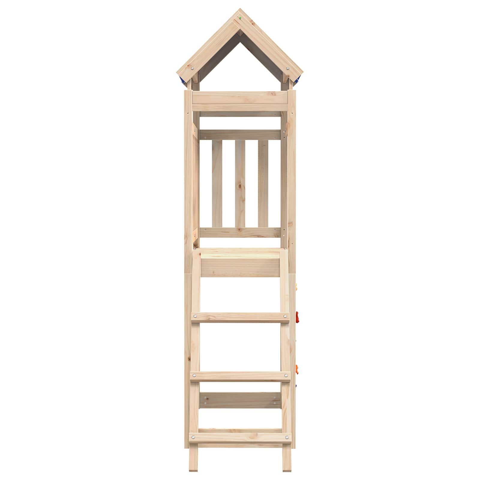 Torre de Juego Marrón Madera de pino macizo